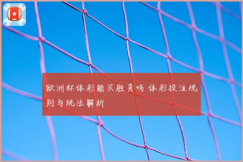欧洲杯体彩能买胜负吗 体彩投注规则与玩法解析